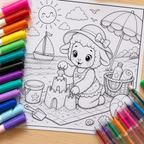 Interior carte de colorat Momente de liniște, cu pagini ilustrate pentru colorat, potrivite pentru copii, adulți și activități creative